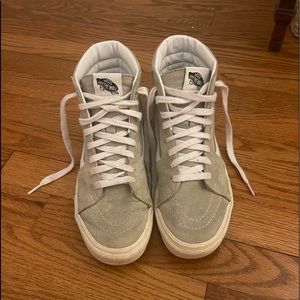 Wemons size 8.5, in green vans high tops!! (Worn) OPEN TO OFFERS!!